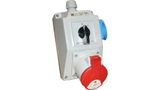 Zestaw instalacyjny z gniazdem 16A 3P (0-1) niebieski ZI12R571