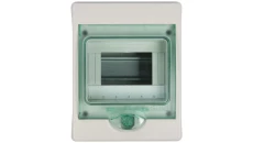 Obudowa natynkowa Kaedra IP65 mKDR-1-6-NT-T drzwi transparentne 1 rząd 6 modułów/rząd