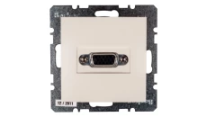 Berker/B.Kwadrat Gniazdo VGA kremowe połysk 3315408982