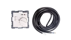 Regulator temperatury podłogowy z łącznikiem 250V 10A 10C IP20 śnieżnobiały 20348989