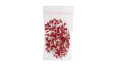 Końcówka tulejkowa izolowana TI 1,5mm2/8mm czerwona cynowana TI1,5L8DE /100szt./
