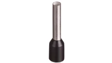 Końcówka tulejkowa izolowana TI 1,5mm2/10mm czarna cynowana TI1,5L10x500 /500szt./