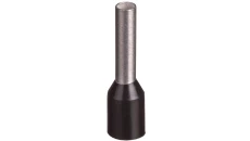 Końcówka tulejkowa izolowana TI 1,5mm2/8mm czarna cynowana TI1,5L8x500 /500szt./
