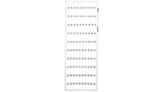 Oznaczniki Mini-WSB 10x 201-300 biały 248-510 /5szt./