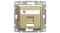 VENA Gniazdo komputerowe pojedyncze RJ45 kat.5e nieekranowane satyna 515065