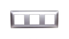 DANTE Ramka potrójna tworzywo ASA inox 454183