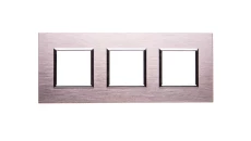 DANTE Ramka potrójna aluminium anodowane INOX 4541283