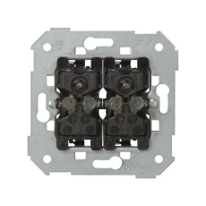 Simon 82 Przycisk podwójny z podświetleniem mechanizm, szybkozłącza, 75393-39