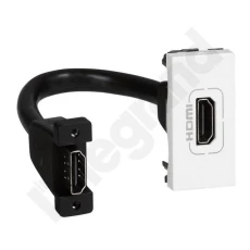 MOSAIC Gniazdo HDMI typu A z przewodem białe 78778
