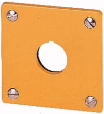 Płyta czołowa do montażu podtynkowego 1-otwór (żółta) 22mm M22-EY1 216542