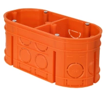 Puszka podtynkowa podwójna 60mm pomarańczowa M2x60F Multiwall 33160008