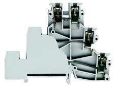 Złączka szynowa 3-piętrowa 2,5mm2 szara L/L/L ZUW 3-2.5 13204312