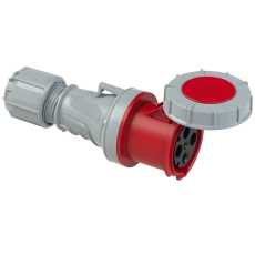 Gniazdo przenośne 63A 4P 400V czerwone IP67 POWER TWIST 234-6