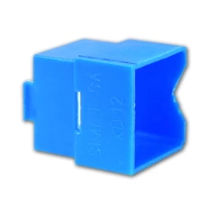 Króciec dystansowy 22x22mm do puszek szeregowych niebieski KD12 37088003 /50szt./