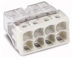 Szybkozłączka 8x 0,5-2,5mm2 transparentna/jasnoszara 2273-208 /50szt./