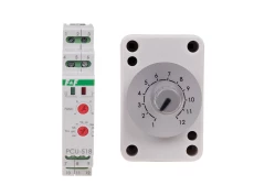 Przekaźnik czasowy 1P 8A 0,1sek-576h 230V AC, 24V AC/DC wielofunkcyjny PCU-518DUO