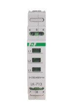 Lampka modułowa 3-fazowa zielona 3x230V+N AC LK-713G