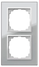 Sentia Ramka podwójna szklana srebrna 1472-63