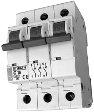 Wyłącznik nadprądowy 3P D 63A 6kA AC ETIMAT10 002155722