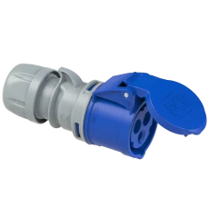 Gniazdo przenośne 16A 3P 230V niebieskie IP44 TURBO SHARK 213-6TT