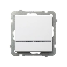 SONATA Łącznik kontrolny z podświetleniem biały ŁP-12RS/m/00