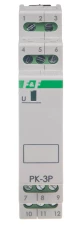Przekaźnik instalacyjny 3P 8A 12V AC/DC PK-3P-12V