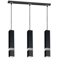 Lampa wisząca VIDAR BLACK/CHROME 3xGU10 MLP6288 Milagro