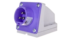 Wtyczka odbiornikowa 16A 3P 24V fioletowa IP44 563v