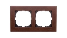 Merten M-Elegance Ramka podwójna drewno orzech włoski MTN4052-3473