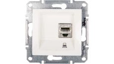 Sedna Gniazdo komputerowe pojedyncze RJ45 kat.5e kremowe SDN4500123