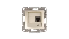Sedna Gniazdo komputerowe pojedyncze RJ45 kat.5e UTP satynowe SDN4300168