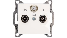 Sedna Gniazdo antenowe RD/TV/SAT przelotowe kremowe SDN3501423