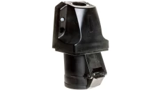 Gniazdo stałe 16A 3P 230V czarne IP44 /mała obudowa/ 113-6KX