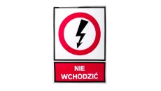 Tabliczka /znak zakazu/ TZZ 148x210S /NIE WCHODZIĆ/ E04TZ-01031140500