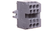 Listwa zaciskowa kompaktowa 2-przewodowa 2,5mm2 3-torowa z mocowaniem śrubowym szara 869-103 /100szt./