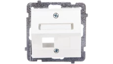 AS Obudowa gniazda komputerowego pojedynczego skośna ecru GPK-1GS/p/27
