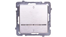 SONATA Łącznik podwójny z podświetleniem stal inox ŁP-11RMS/m/37