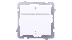 SONATA Łącznik podwójny z podświetleniem biały ŁP-11RS/m/00