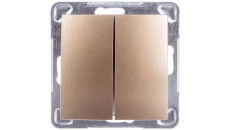 IMPRESJA Łącznik schodowy + pojedynczy złoty metalik ŁP-9Y/m/28