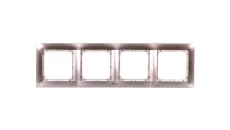 IMPRESJA Ramka poczwórna do łączników IP44 tytan RH-4Y/23