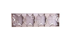 IMPRESJA Puszka natynkowa poczwórna złoty metalik PNP-4Y/28