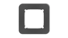 MINI Ramka uniwersalna pojedyncza zaokrąglona z tworzywa grafitowy 11MRTZ-1