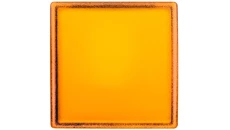 Główka lampki sygnalizacyjnej 30x30mm kwadratowa 22mm żółta ZB5CV053