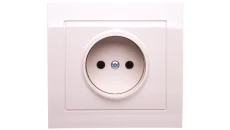 KIER Gniazdo pojedyncze b/u beżowe GP-1W/01