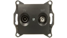SEDNA Gniazdo antenowe TV/SAT końcowe grafitowe SDN3401670
