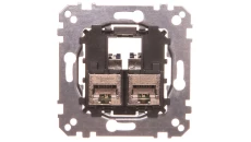 Merten Gniazdo komputerowe podwójne RJ45 kat.6A F/STP MTN4576-0022