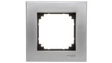 Merten M-Elegance Ramka pojedyncza metalowa platynowy srebrny MTN403160