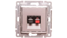 VENA Gniazdo głośnikowe pojedyncze aluminium 514072