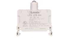 Oprawka z LED czerwona 185-265V AC LPXLPBM4