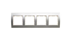 Berker/B.3 Ramka poczwórna pozioma/pionowa aluminium 10143904